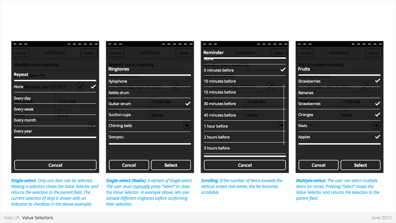 Value Selectors 2