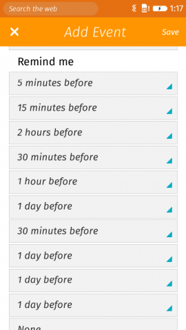 Before - you can add reminders forever