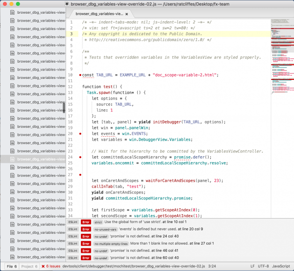 ESLint in Atom